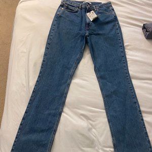 ZARA SLIM FLARED SLITTED HIGH RISE Z1975 JEANS